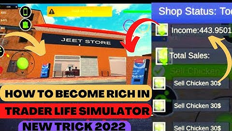 HOW to become rich in trader life simulator 🤑easy and fastest way  new trick 2022 💯  only in 1 game