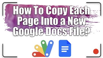 How to copy each page into a new Google Docs file | Apps Script