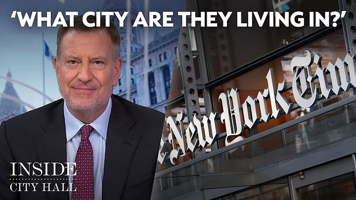 De Blasio criticizes NY Times mayoral assessment | Inside City Hall