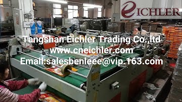 JWG semi automatic folder gluer machine three points lock bottom