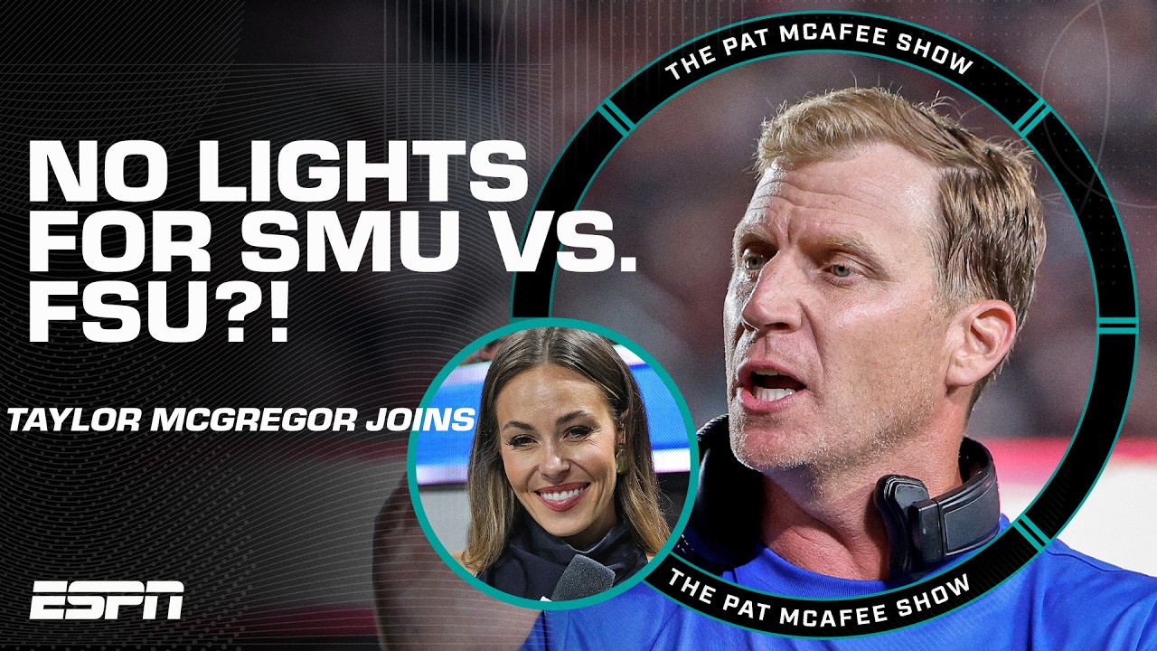 Taylor McGregor on reporting live from the power outage game at SMU vs. FSU | The Pat McAfee Show