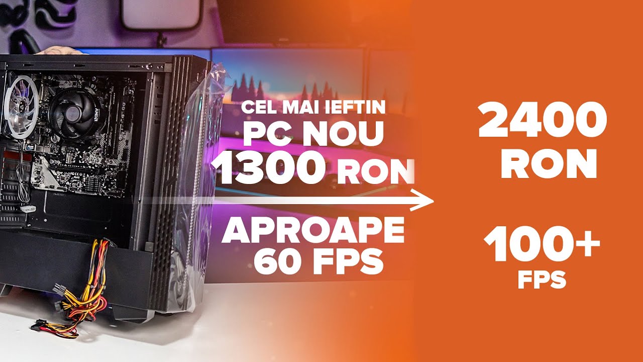 PC de gaming 2400 de lei, 100 FPS