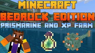 Bedrock Edition: Prismarine Farm [Works as of 1.21.9] #minecraft #minecraftfarm #minecrafttutorial