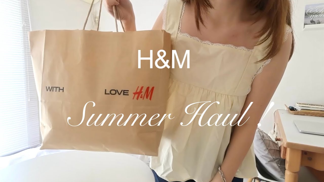 【夏服購入品】H&Mでコスパ良しな2万円分の夏服購入品紹介🥄・:*+🩴