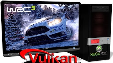 XENIA Xbox 360 Emulator - WRC 5 (2015). Ingame. Vulkan api. Test #2