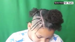 How to BOX BRAIDS ON SHORT NATURAL HAIR! #TrianglePart #Layer #Grip