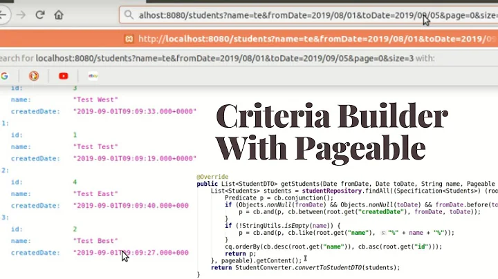 Criteria Builder | Query based on conditions | Spring Boot