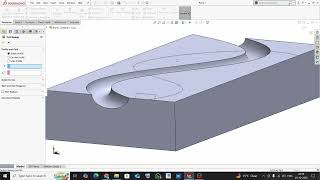 solidworks tutorial for beginners | swept cut command