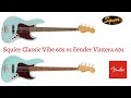 Squier CV '60s Jazz Bass vs Fender Vintera '60s Jazz Basses. (ENG subs).