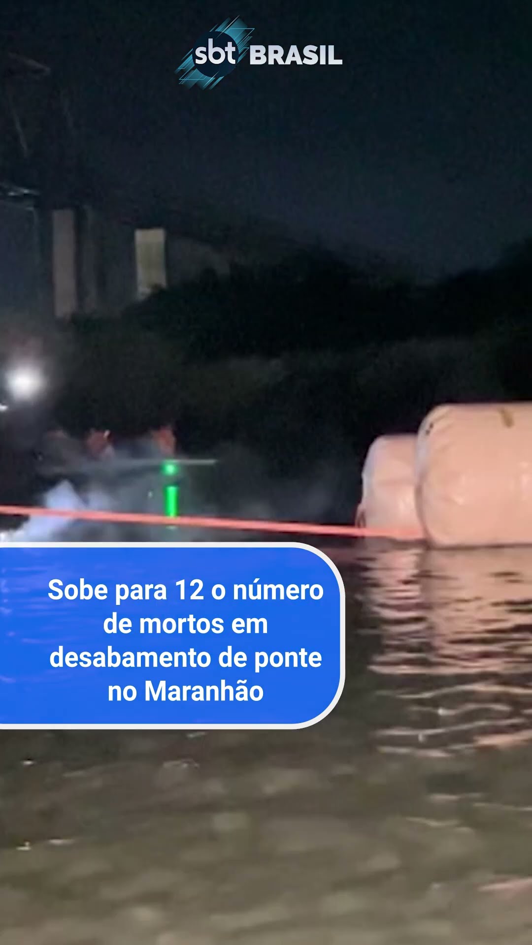 Sobe para 12 o número de mortos após queda de ponte no Rio Tocantins | SBT Brasil (01/01/25)