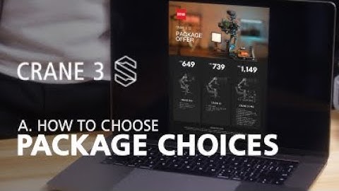 Zhiyun Crane 3S OFFICIAL tutorials A2 package choices