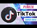 Como Hacer Piñata de TIK TOK LOGO (MOLDE PARA DESCARGAR EN CAJA DE DESCRIPCION)