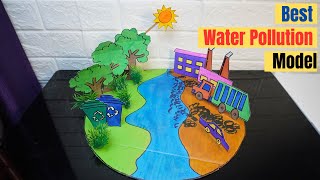 Water Pollution School Model | Easy Science Model | How to Make Water Pollution Model | EVS Project