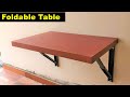 How To Make A Wall Mount Folding Table - Space Saving - A2Z Construction Details