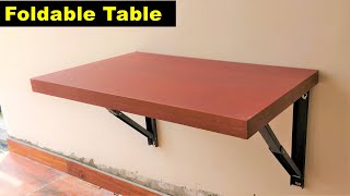 How To Make A Wall Mount Folding Table  Space Saving  A2Z Construction Details