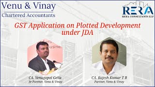 GST Application on Plotted Development under JDA by CA Venugopal Gella and CA Rajesh Kumar T R