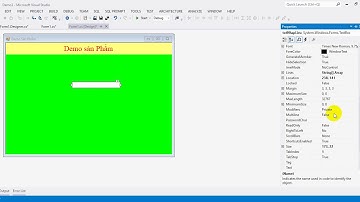 LÀM QUEN VỚI CONTROLS BUTTON, LABEL, TEXTBOX trong C#