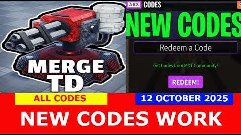 *NIEUWE CODES* Merge Tower Defense ROBLOX | ALLE CODES | 12 oktober 2025
