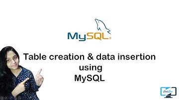 How to Create Database,Table and Insert value using MySQL