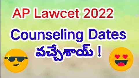 AP Lawcet 2022//Paper Notification For Counseling