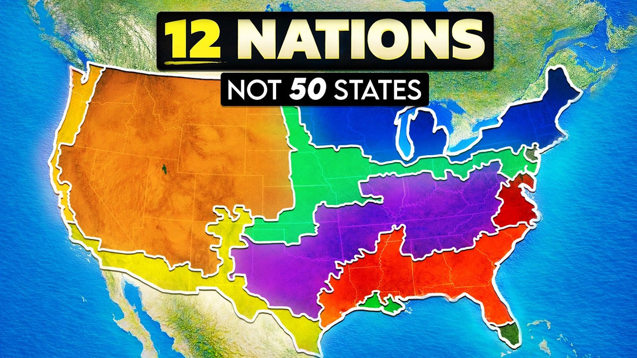 Почему США на самом деле состоят из 12 стран, а не из 50 штатов?