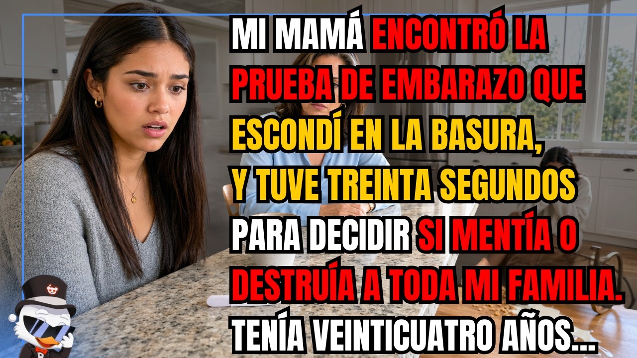 La mañana que encontré la prueba de embarazo que mi hermana escondía en la basura, mi madre nos miró a las dos y dijo: "Contéstame ahora mismo." Selena se derrumbó en el suelo de la cocina, con el...