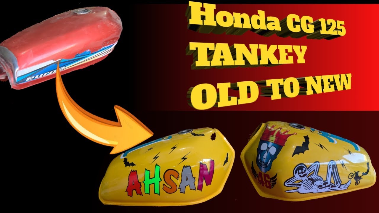Honda CG 125 Tankey modification, Old to New design 