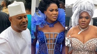 See Toyin Abraham Reaction As Fathia Balogun And Saheed Balogun Arrive AMVCA 2024