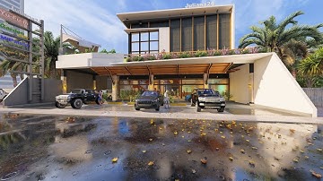 Tutorial Lumion 12.5 Render Finale Modern and Tropical Inspired Commercial Building