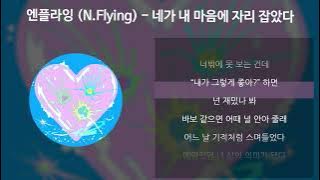 엔플라잉 (N.Flying) - 네가 내 마음에 자리 잡았다 (Into You) [가사/Lyrics]