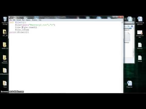 Escribir y leer archivos - Python 17