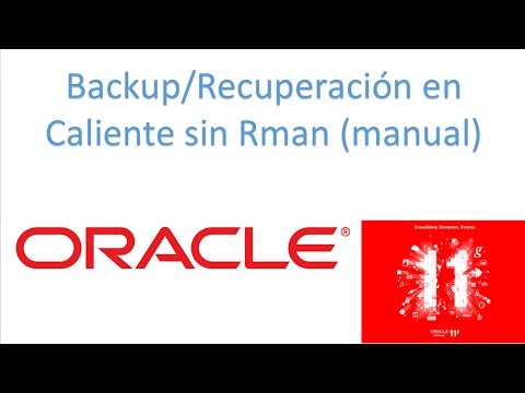 Video: ¿Cómo funciona la copia de seguridad de rman?