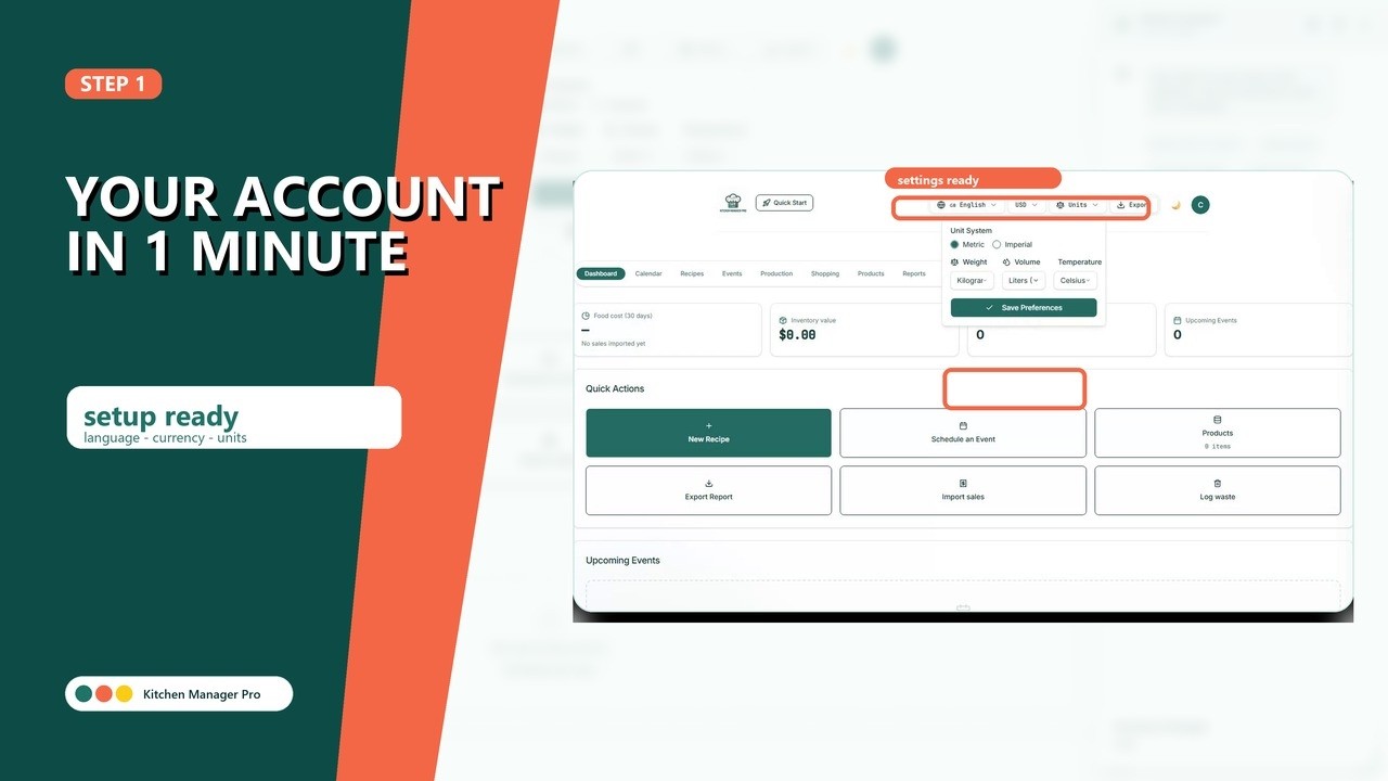 Your account in one minute — Step 1 of the tutorial series