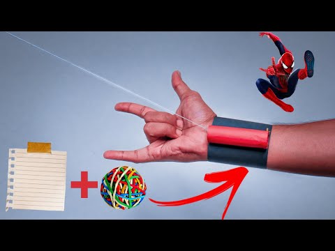 Easy SPIDER MAN Web Shooter With PAPER