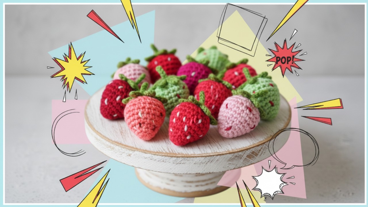 ✅ 🍓✨ FRESA AMIGURUMI – Patrón GRATIS | Tutorial Paso a Paso 🧶