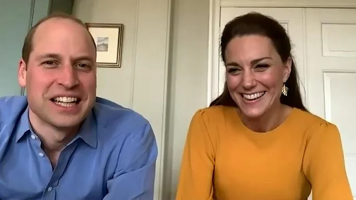 William and Kate take part in virtual visit