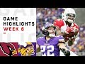 Cardinals vs. Vikings Week 6 Highlights | NFL 2018