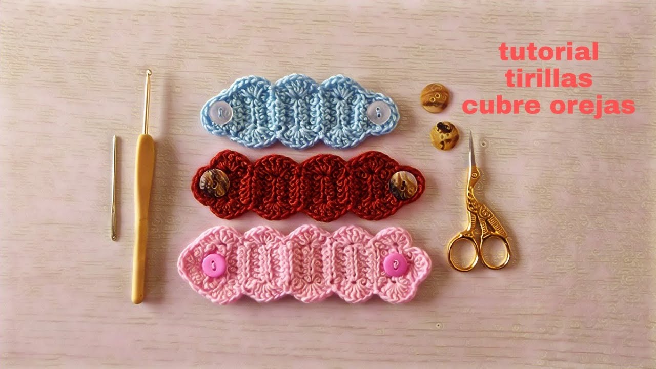 Tutorial KnitBelu 💕 cintilla cubre orejas, con abanicos