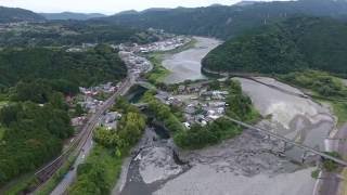 富士山の溶岩流がつくった富士川釜口峡 Kamaguchi Gorge of Fujikawa River, made by lava flows from Fuji Volcano