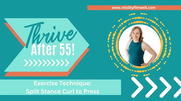 Split Stance Curl to Press Exercise Technique