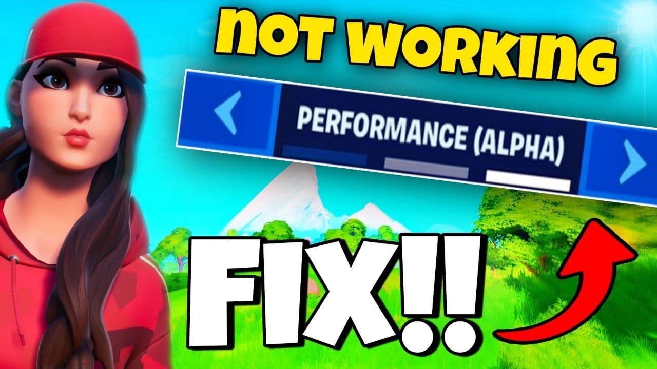 How to fix fortnite performance mode not working fortnite performance