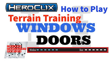 How to Play Heroclix - Windows & Doors - Terrain Types