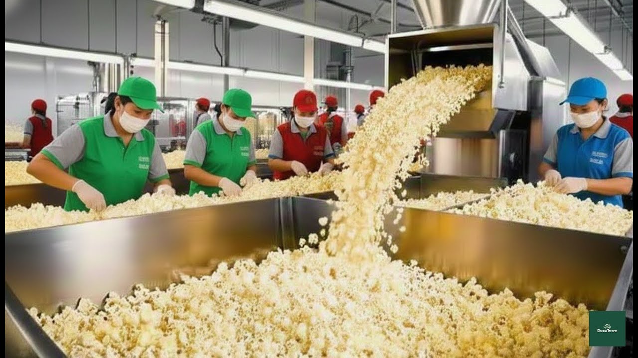Comment le Popcorn Est Fabriqué à Grande Échelle – De la Ferme à l’Usine