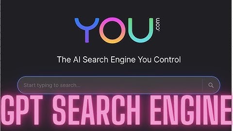 ChatGPT-Style Search Engine You.com