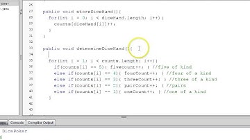 Java Dice Poker Part 4 Dice Hand 3