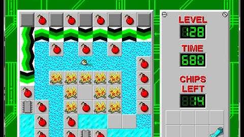 CCLP1 level 128 solution - 592 seconds