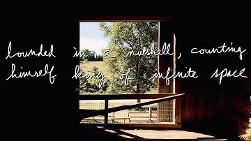 bounded in a nutshell, counting himself king of infinite space