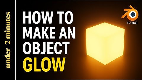 Blender-zelfstudie: elk object laten gloeien (snel en gemakkelijk!) || Blender-basisprincipes