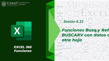 Funciones Excel 365 : Sesión 6.23 - Funciones de Busq.y Ref: BUSVARV con datos de otra hoja