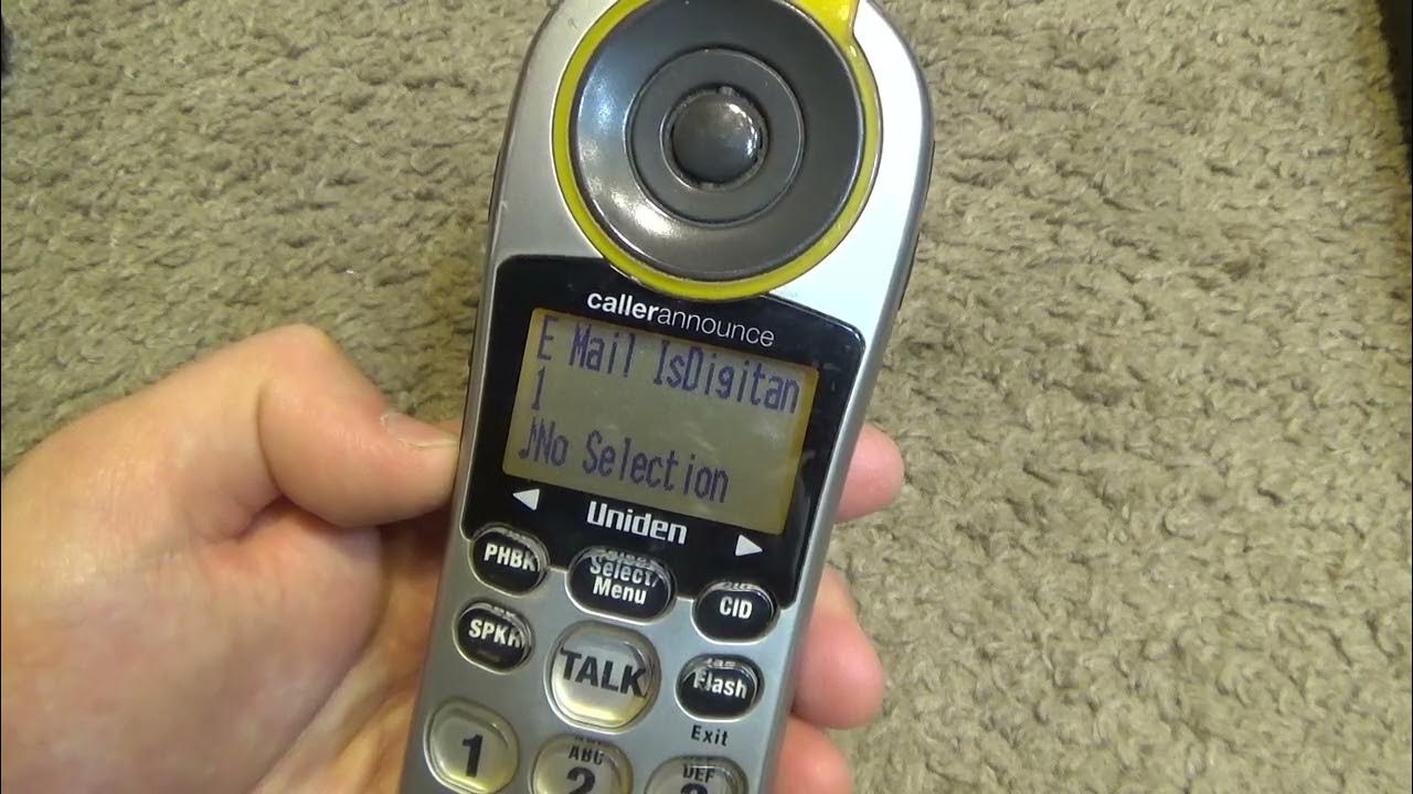 Uniden Loud&Clear Cordless Phone Saying Dumb Things 7 YouTube